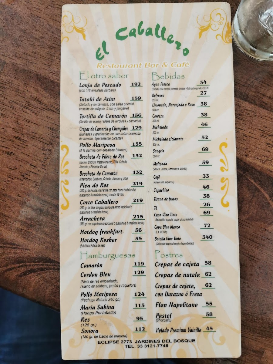 Restaurante Caballero Menu - Image 5